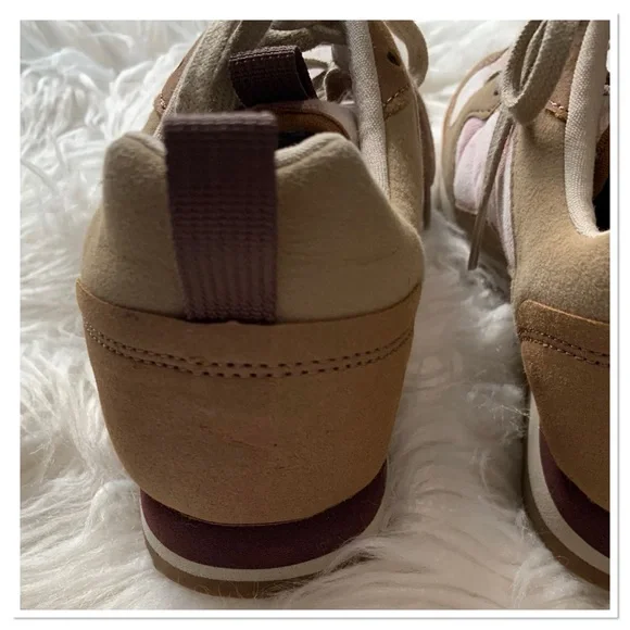Merrell Alpine Sneaker Lightweight Suede Leather Pink Tan Size 9 - Picture 12 of 16